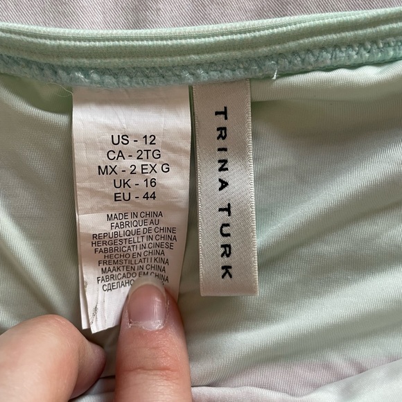 TRINA TURK swim wear bikini multi colored size 12 size 14, green pink blue - Picture 3 of 8